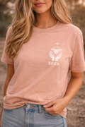 Seek Above Tee – Rose Gold